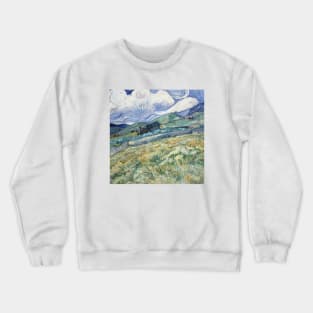 Vincent Van Gogh- Wheat Field Behind Saint-Paul Crewneck Sweatshirt